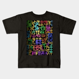 Abstract Geometric Layers Kids T-Shirt